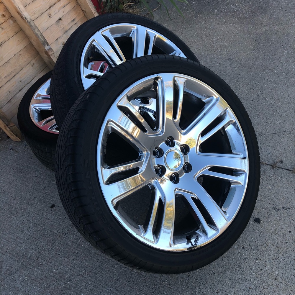 24 inch 6 lug rims and tires came off Gm